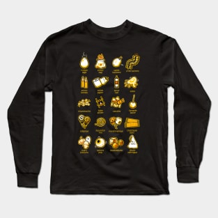 Trick or Treat icons Long Sleeve T-Shirt